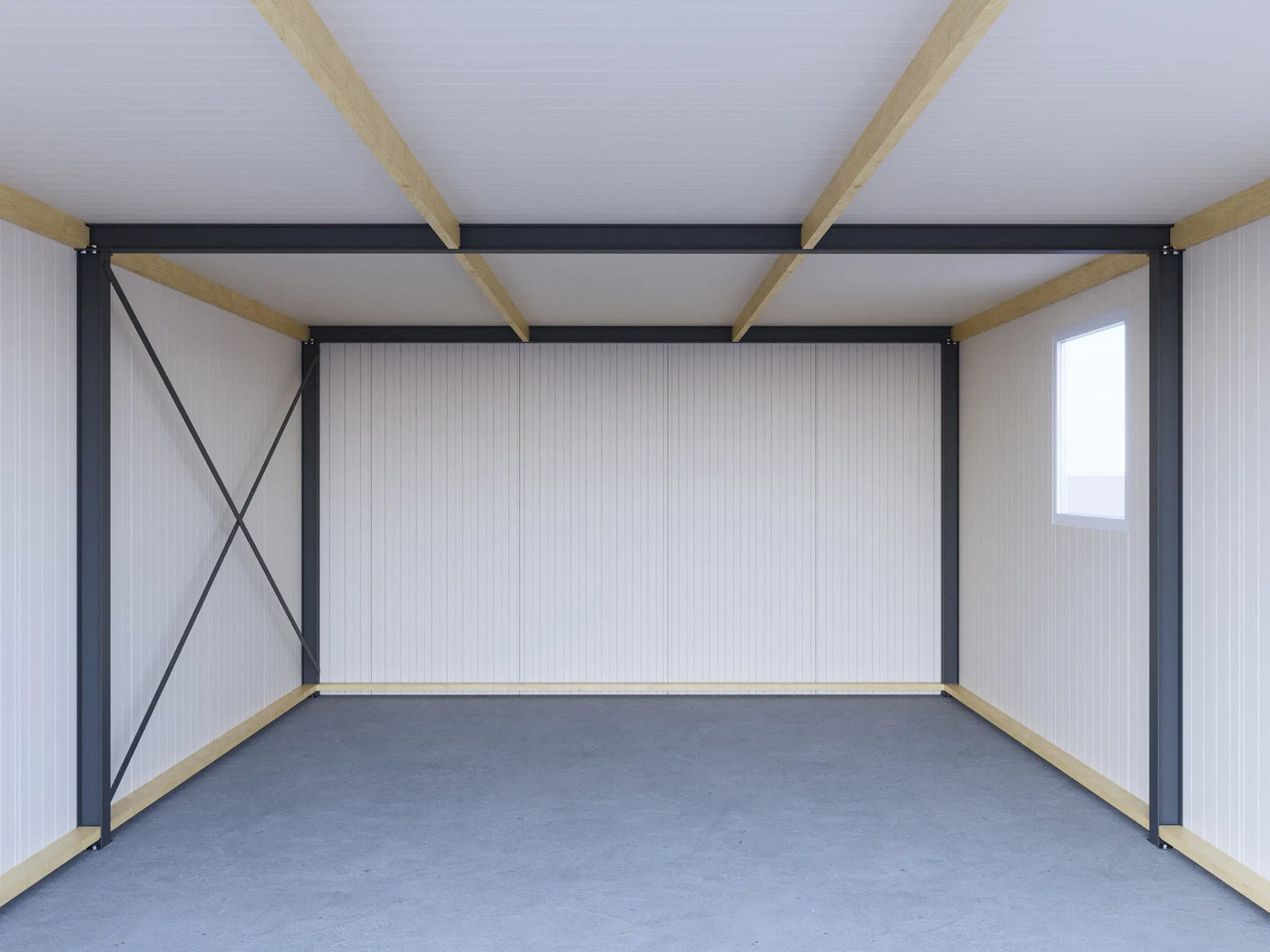 Prefab schuur 4,5x7m