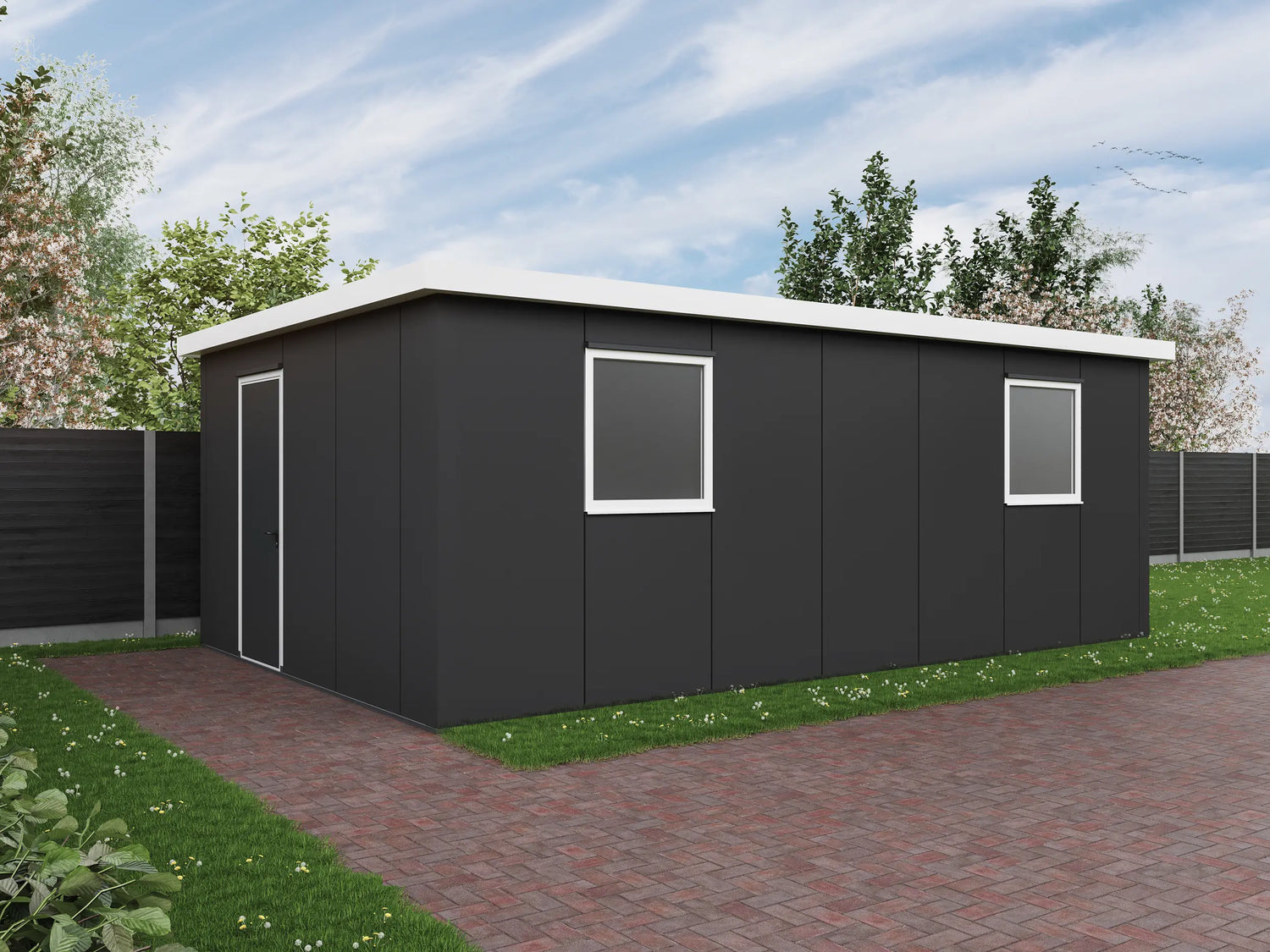 Prefab schuur 4,5x7m