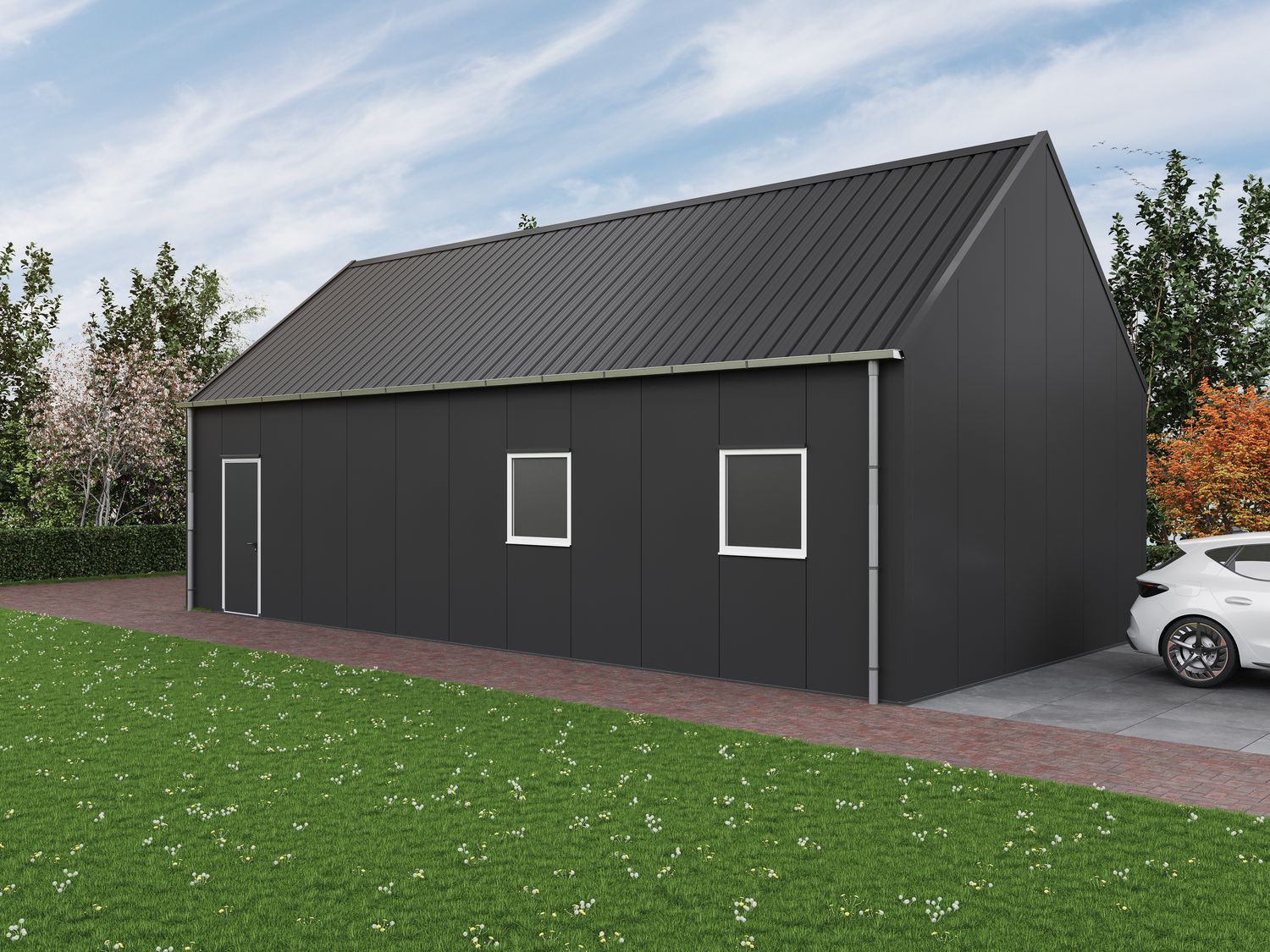 Prefab schuur 6x12m
