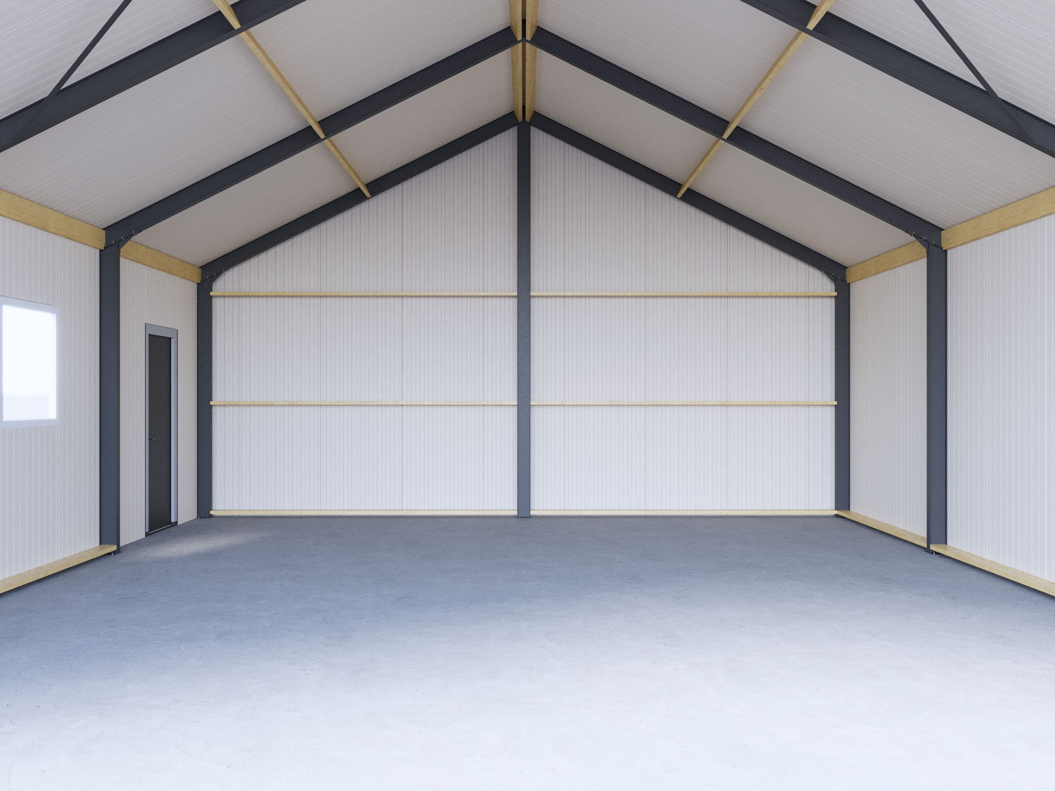 Prefab schuur 8x12m stalen rabat