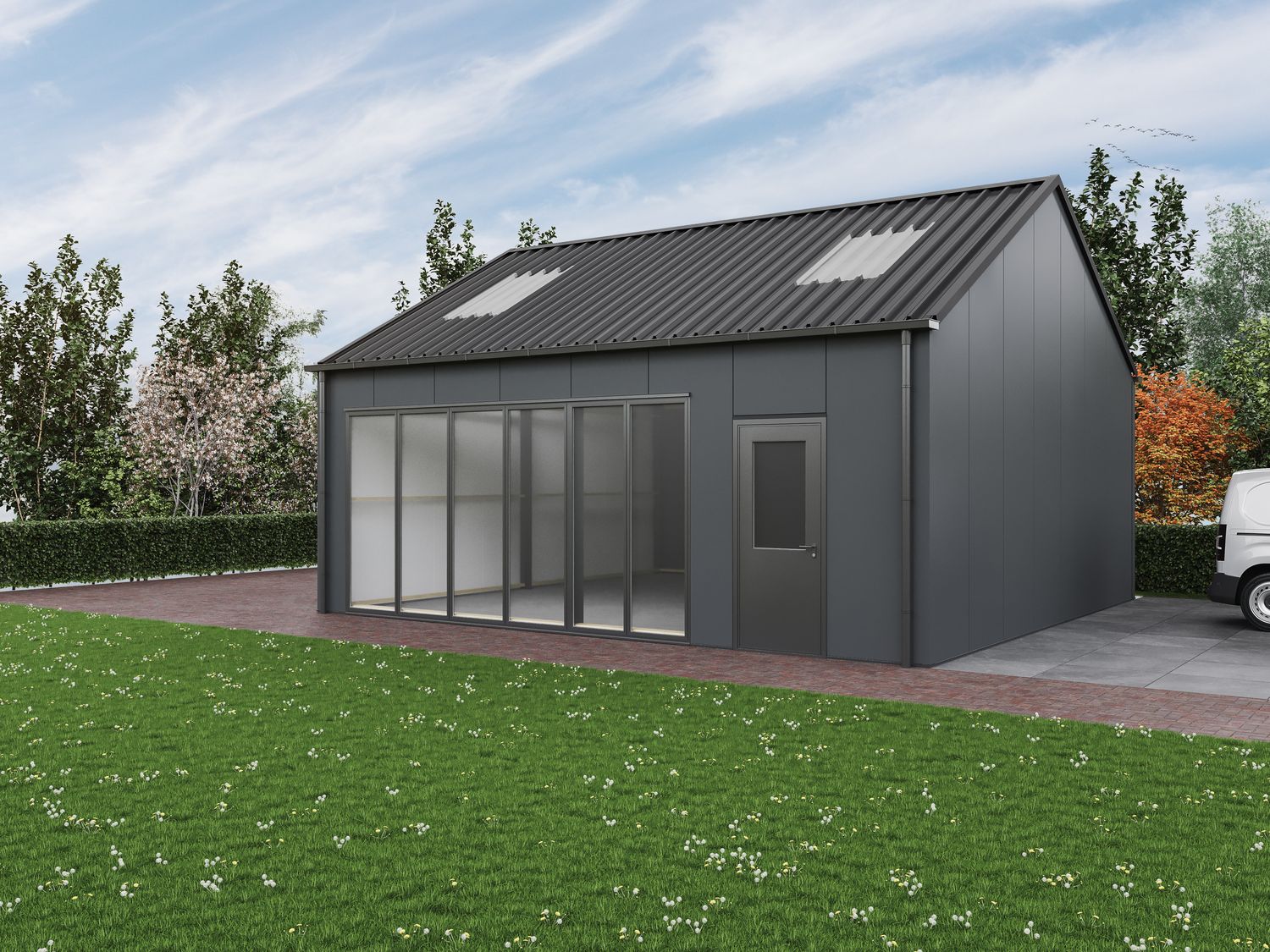 Prefab schuur 6x12m studio